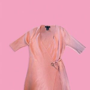 Pink Wrap Dress